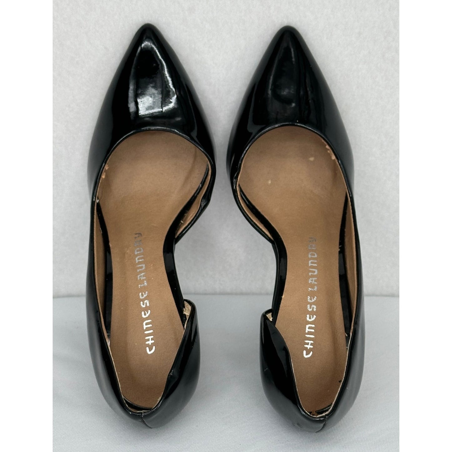Chinese Laundry Socialite Black Patent Leather Pumps 6M