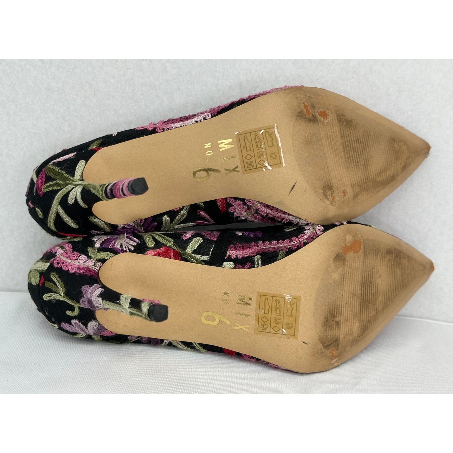 Mix No. 6 Dignity Floral Mesh Fabric Embroidered Pumps Party Dressy Wedding 9.5