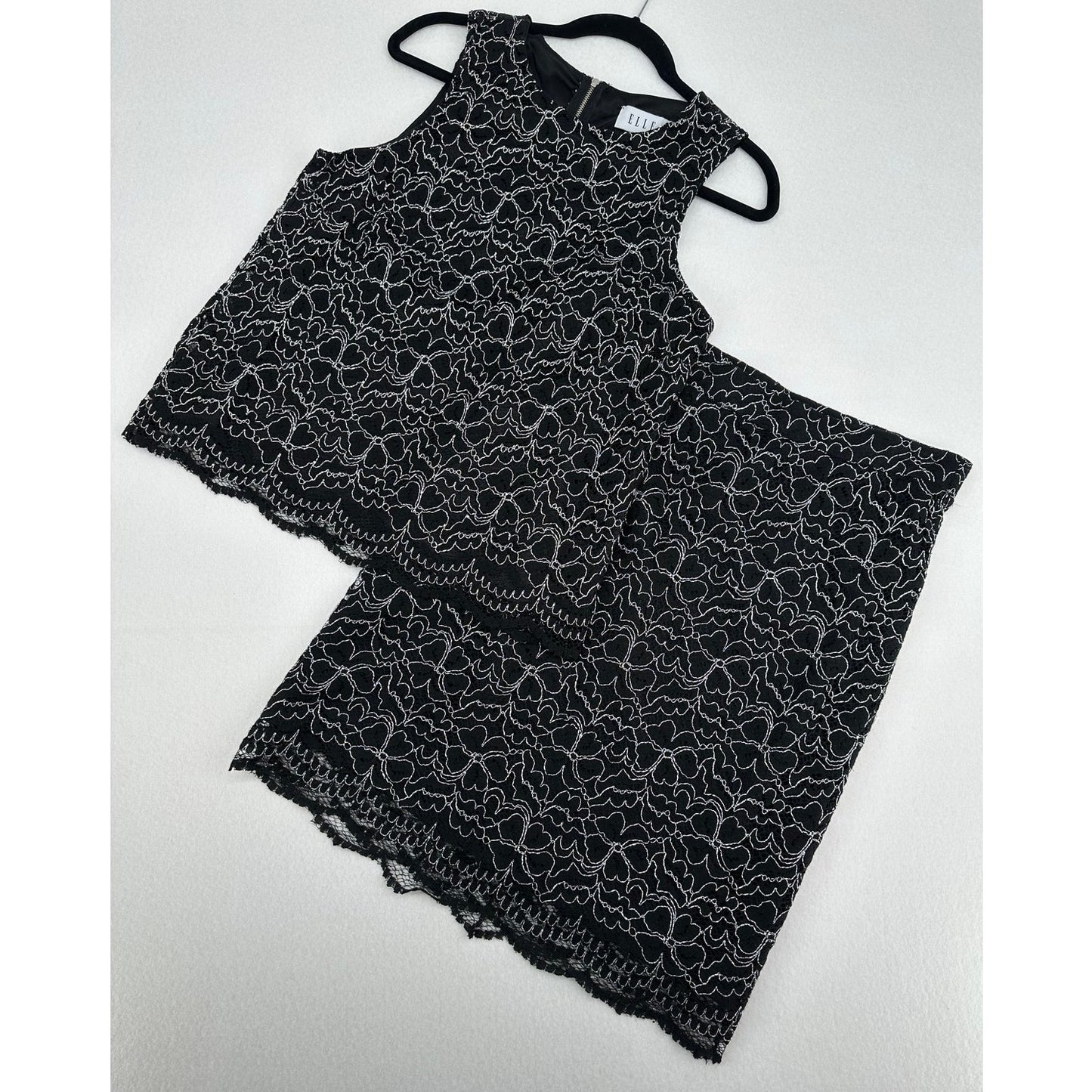 Elle 2 Piece Set - Skirt and Sleeveless Top - Business Office Party M (10)