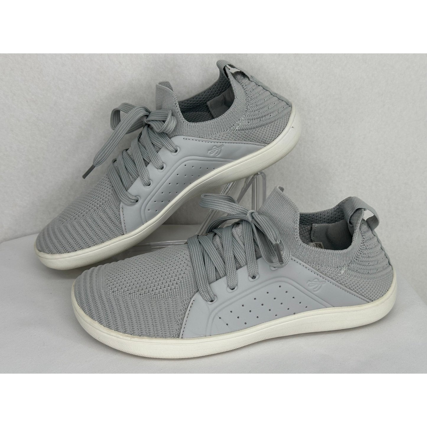 Lelsfit Gray Barefoot Walking Wide Toe Breathable Minimalist Shoe Sneaker 40 (9)