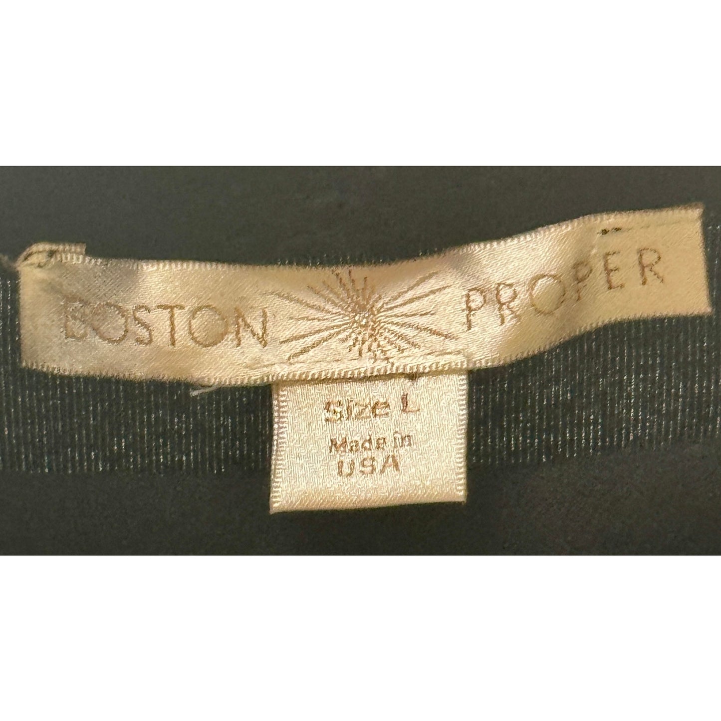 Boston Proper Black Ruched Long sleeve Turtleneck L