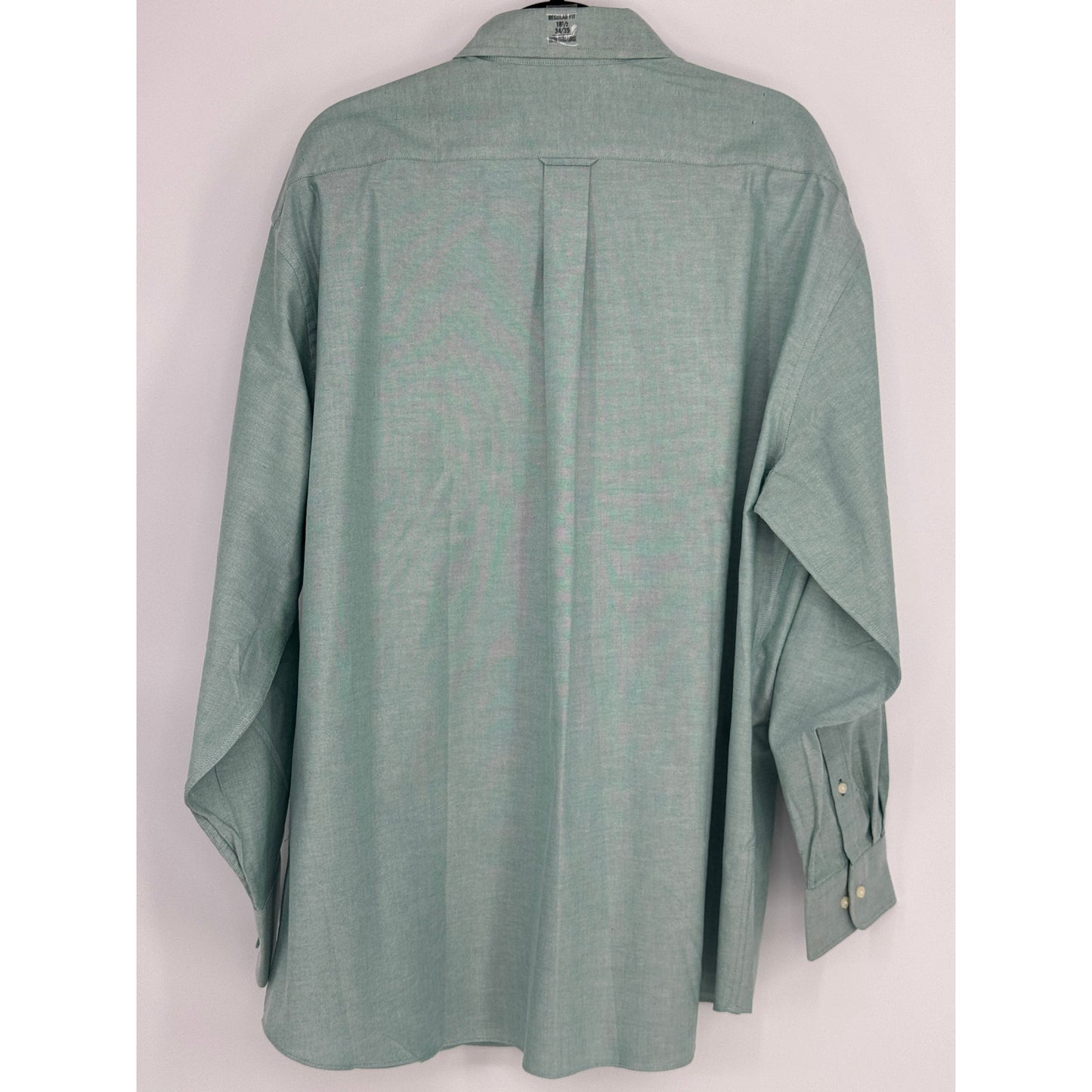 Tommy Hilfiger Green Button Long Sl Shirt 18 1/2 sleeve 34/35 XXL Reg Fit NWT