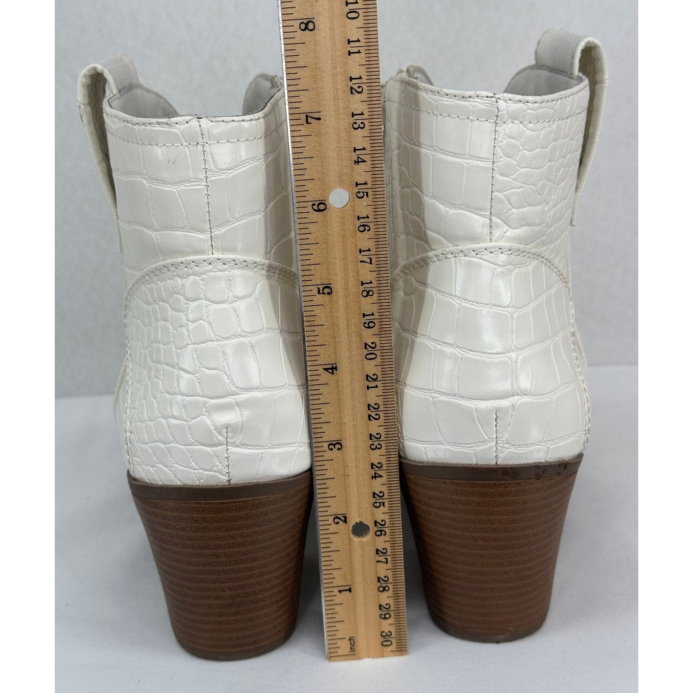 Sugar Torch Western Booties Crocodile Pattern Boots Wedding Concert 8.5M