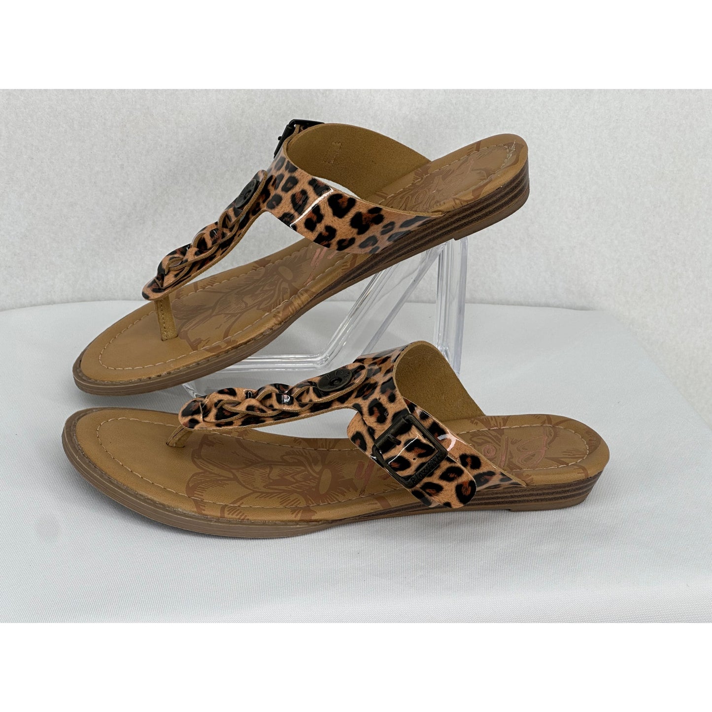 Blowfish Barro Ladies Leopard Adjustable Strap Sandals Size 8