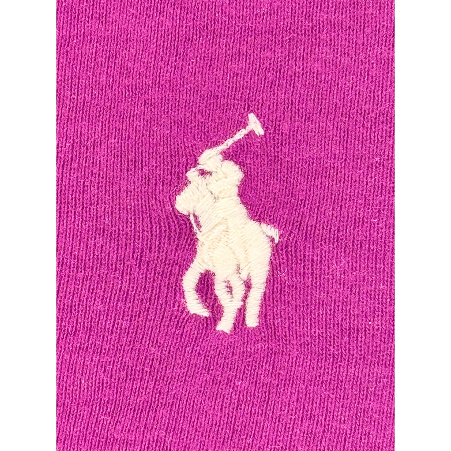 POLO Ralph Lauren Plumb Burgundy V Neck Long Sleeve Top Cotton L