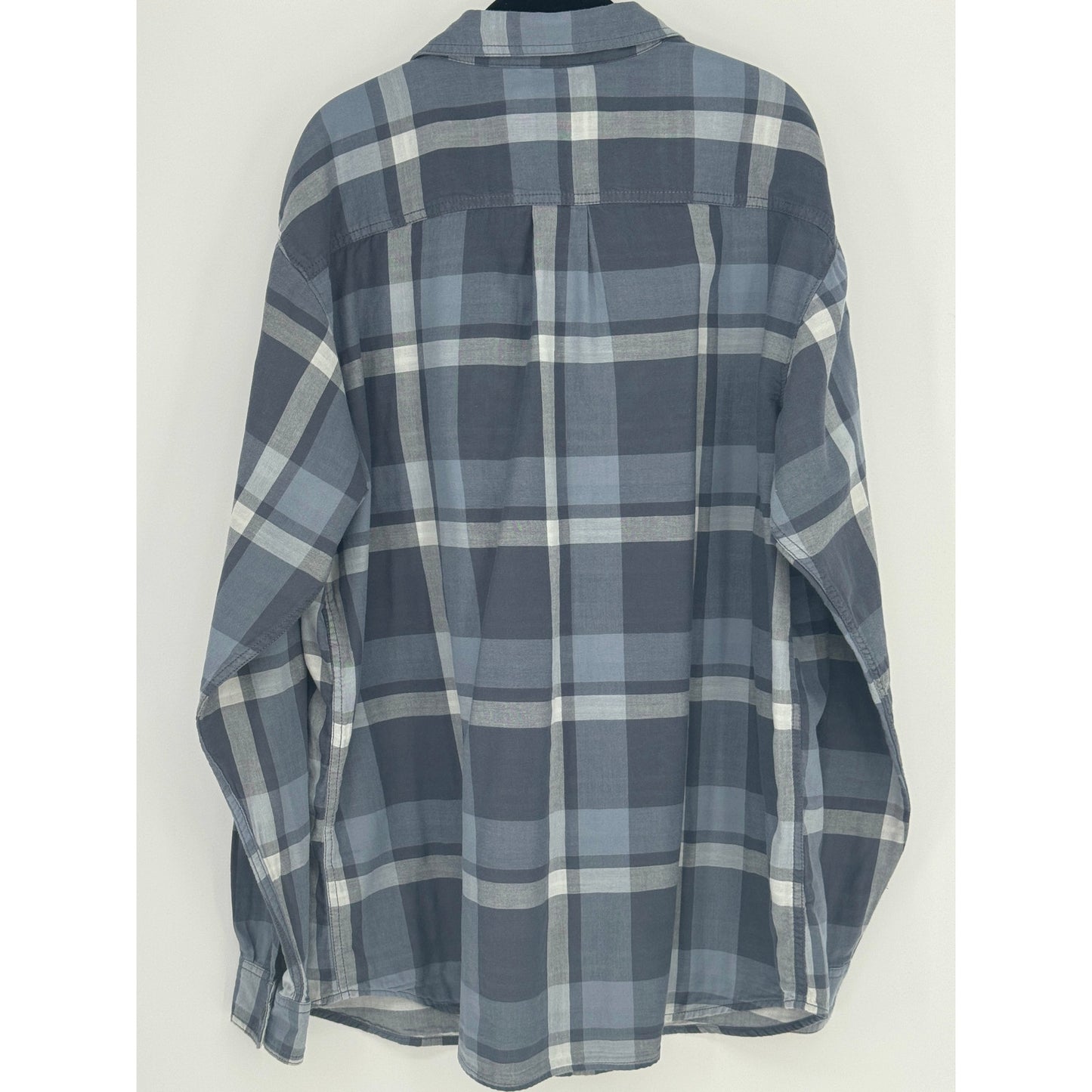 Columbia Plaid Button Long Sleeve Gray XL Shirt