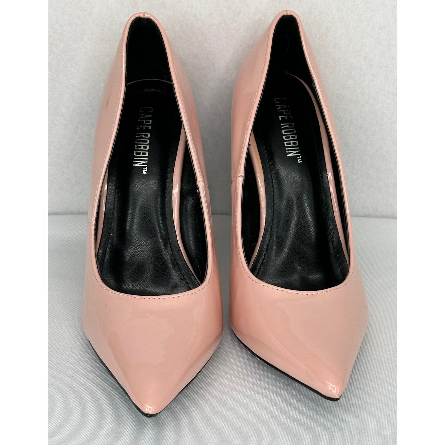 Cape Robbin Goddess Patent Leather Pink Pumps Dollar Sign Heels 6M