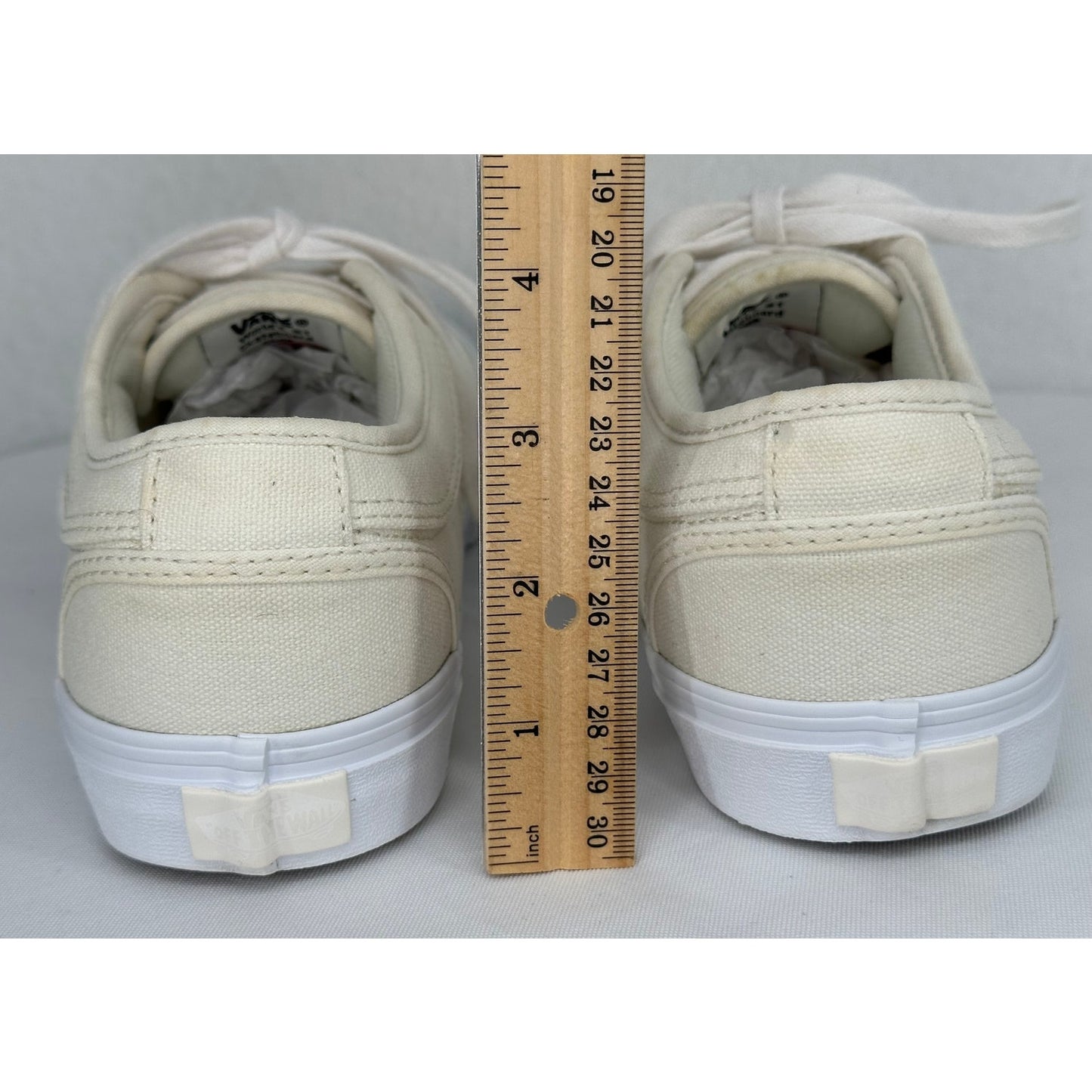 Vans Pro White Off The Wall Cushioned Canvas Low Top Sneakers Youth 6