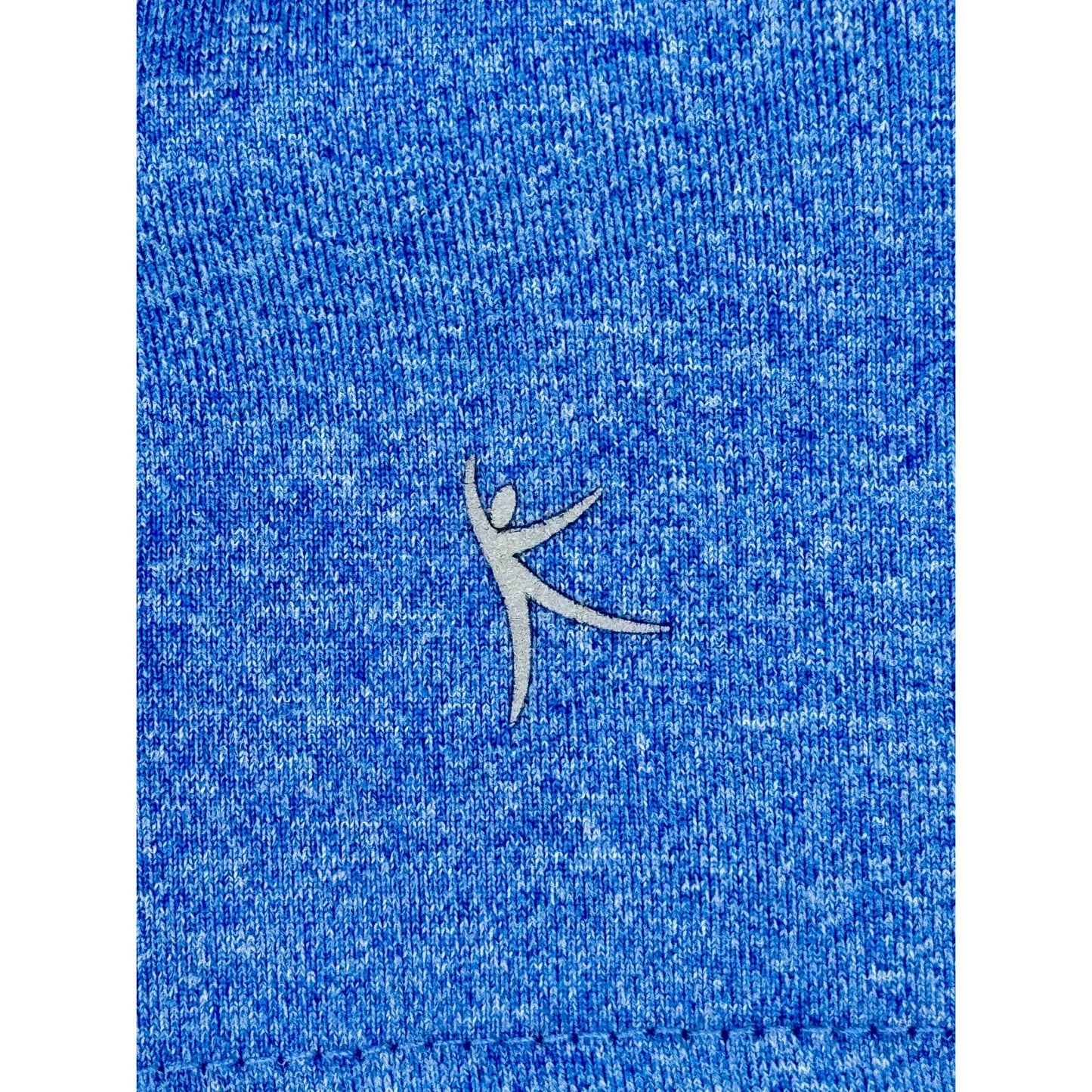 Danskin NOW Semi Fitted Half Zip Long Sleeve Athletic Top Blue size L/G (12/14)