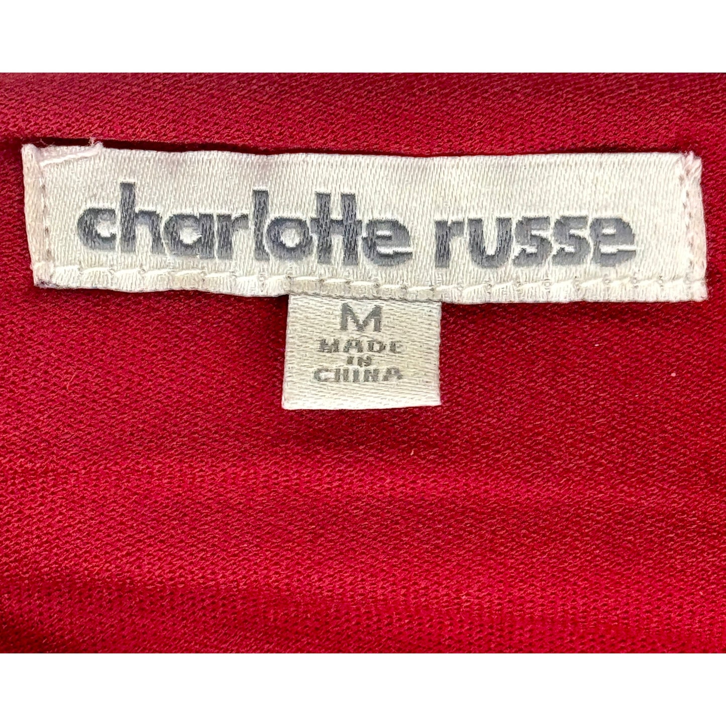 Charlotte Russe Long Sleeve Red Burgundy Sequin Party Holiday Dress Size M