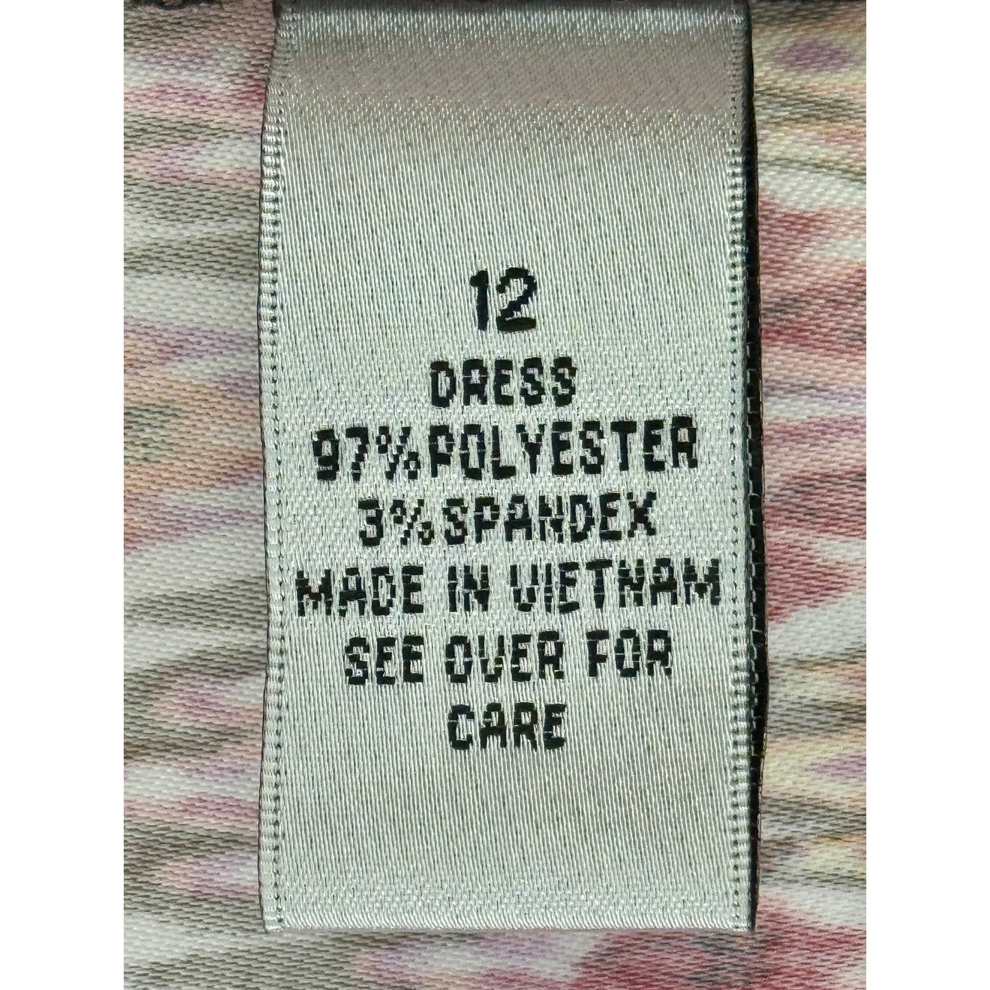 ALYX Limited Vibrant Chevron Pattern Sleeveless Dress size 12