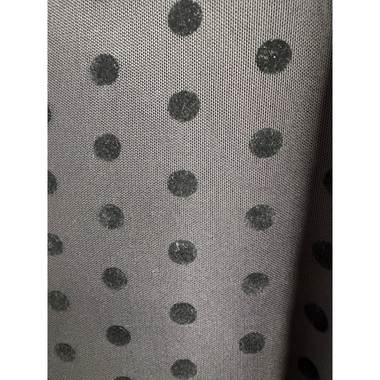Siren Lily Black Polka Dot Long Flounce Sleeve V-Neck Lined Whimsy Dress L NWT