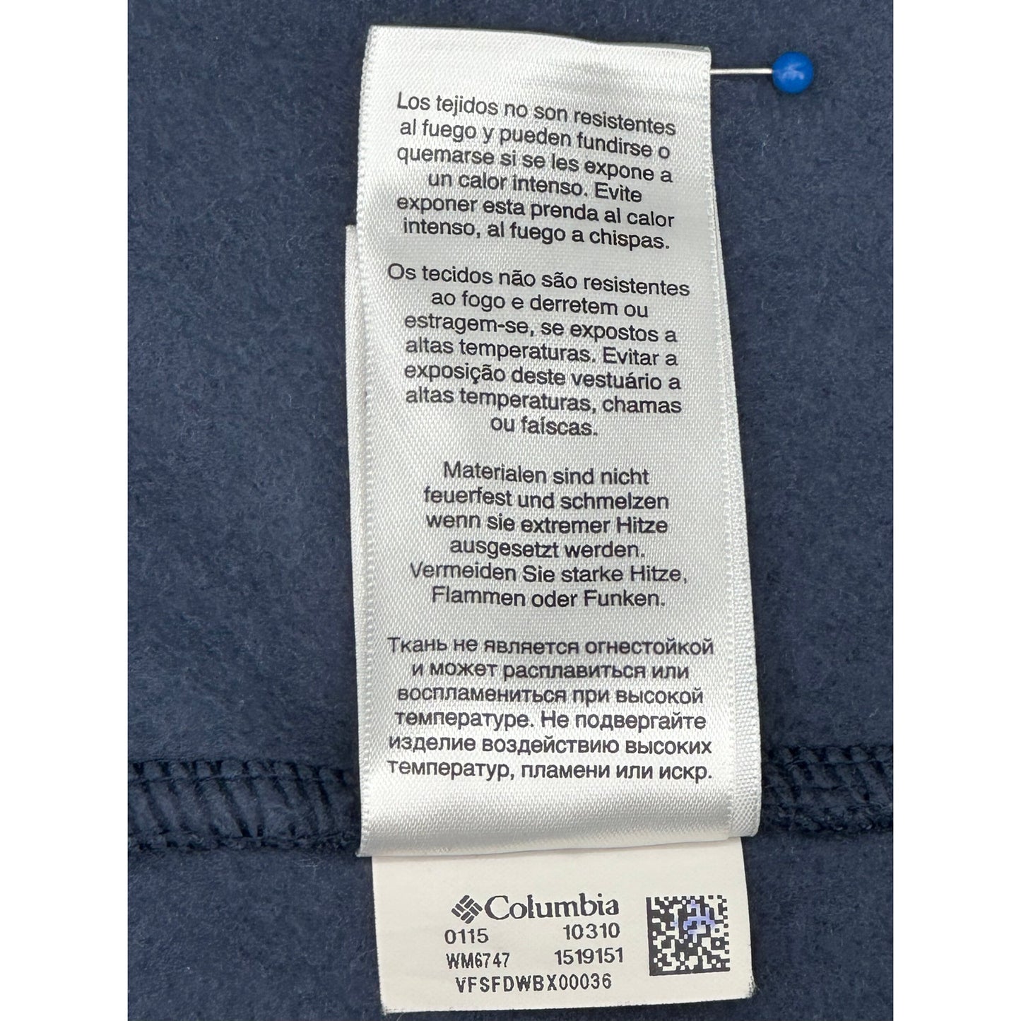 Columbia Mens Cathedral Peak II Fleece Sleeveless Vest Navy Blue XL
