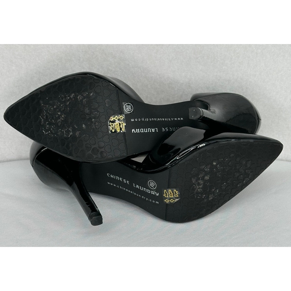Chinese Laundry Socialite Black Patent Leather Pumps 6M
