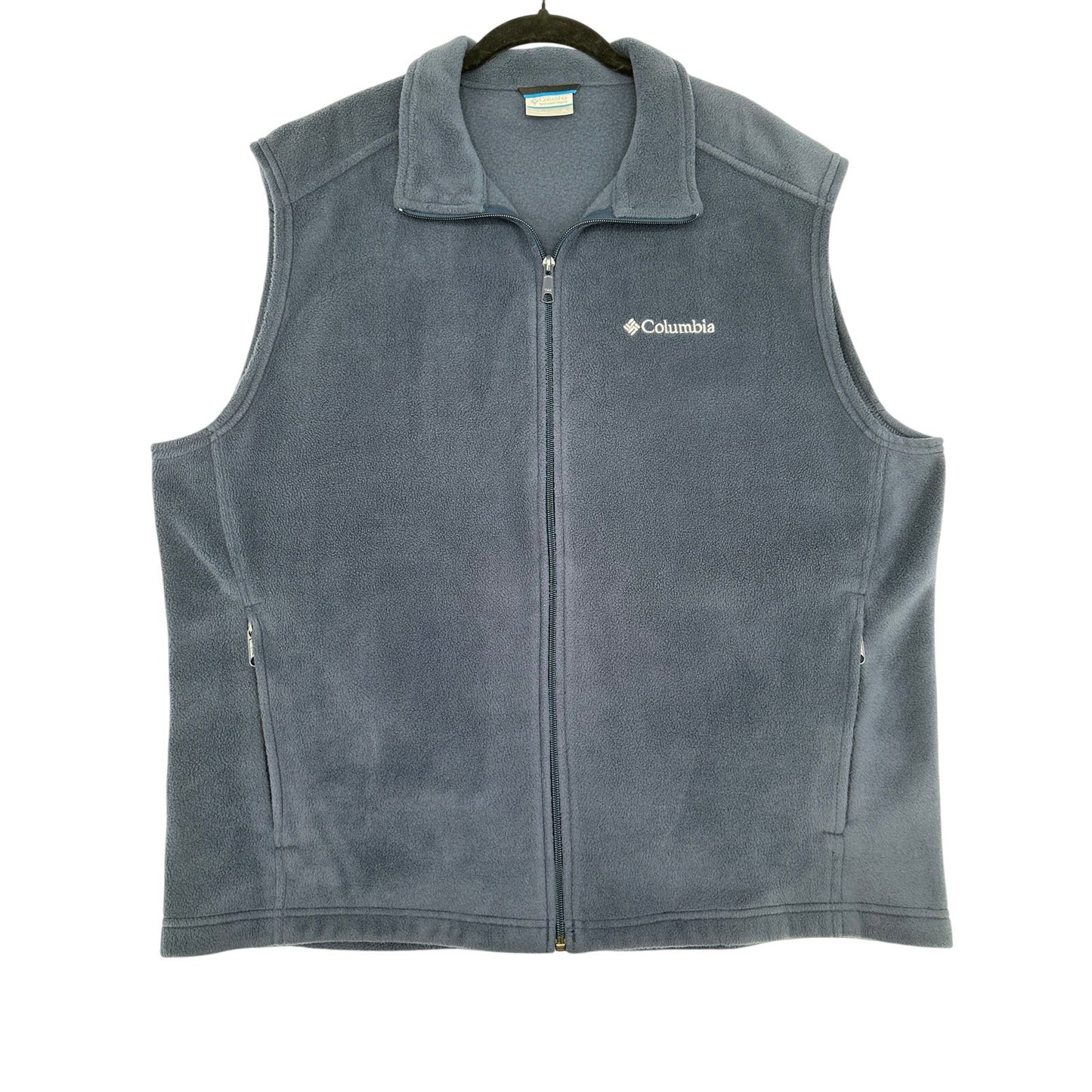 Columbia Mens Cathedral Peak II Fleece Sleeveless Vest Navy Blue XL