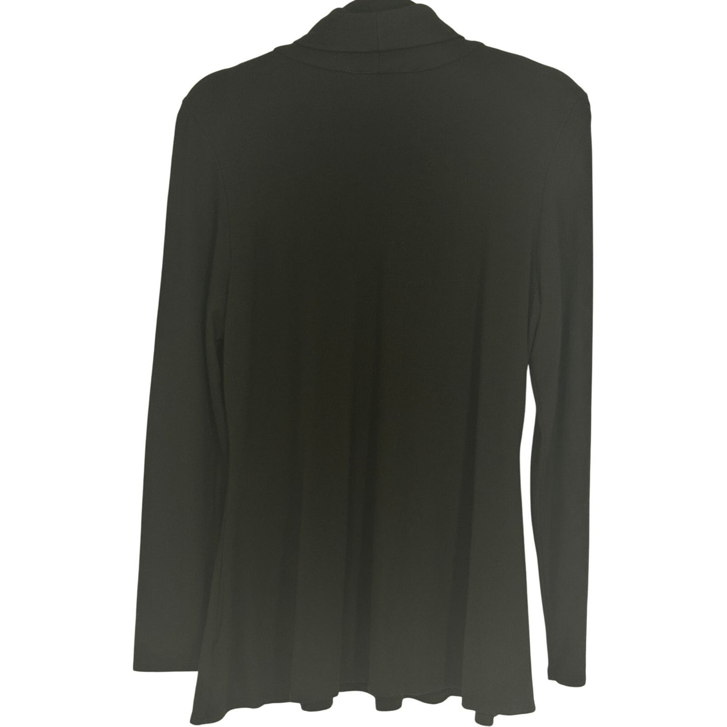 Boston Proper Black Ruched Long sleeve Turtleneck L