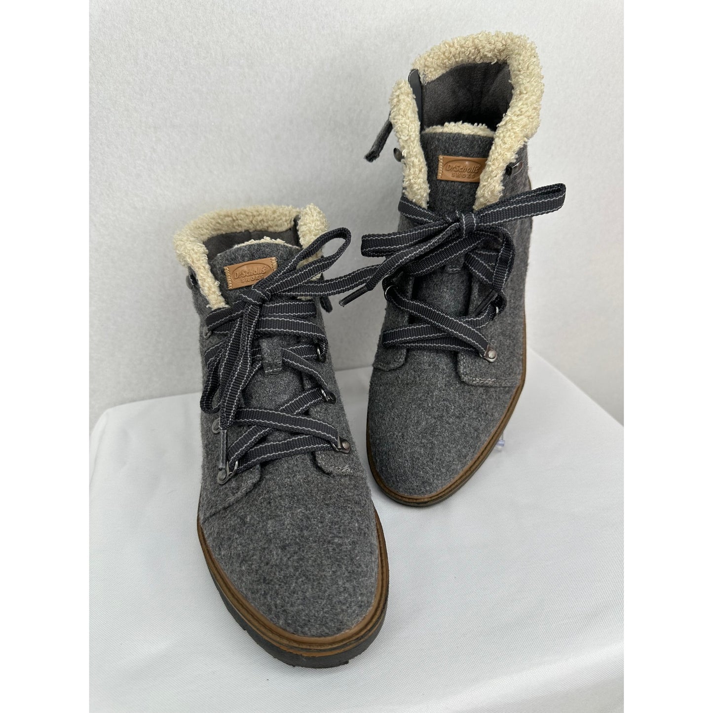 Dr Scholl's Love To Charcoal Gray Waterproof Lace up Hiking Boots 8M