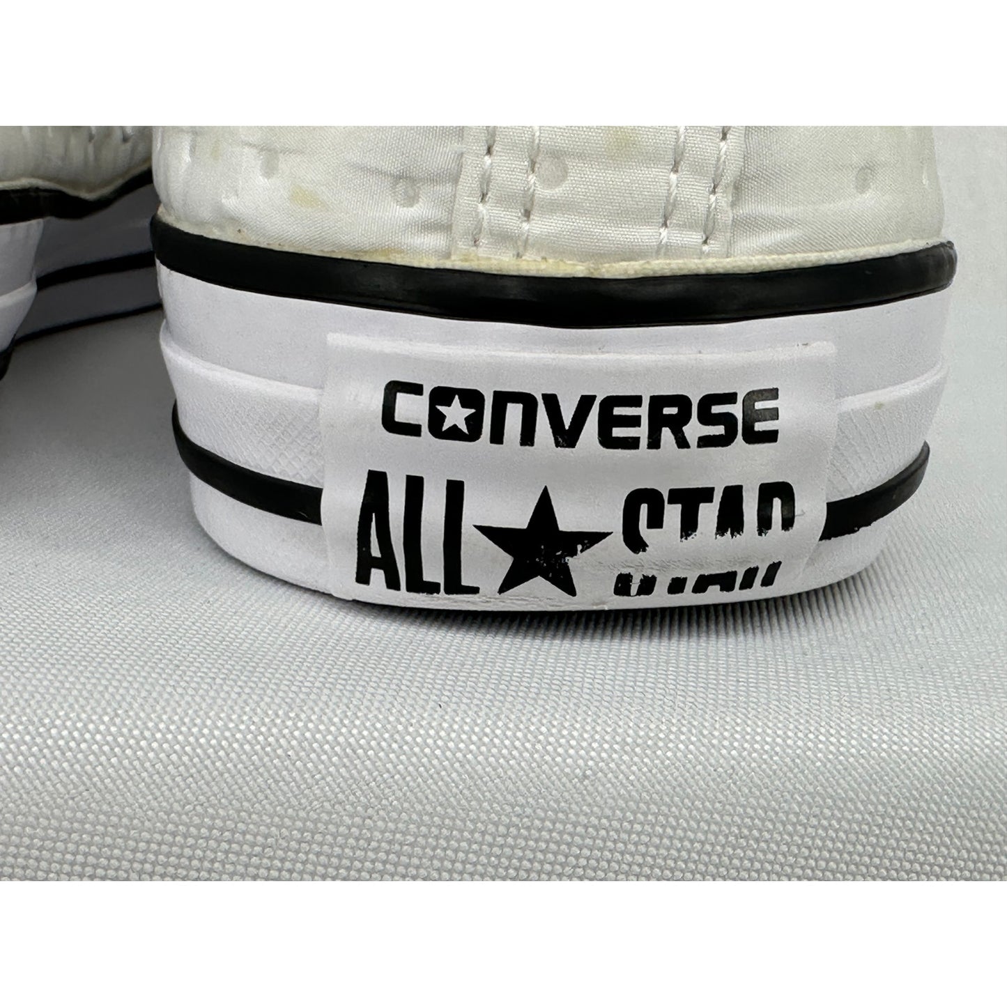 Converse Ctas Neoprene O White Black Low Top Quilted Sneakers 9