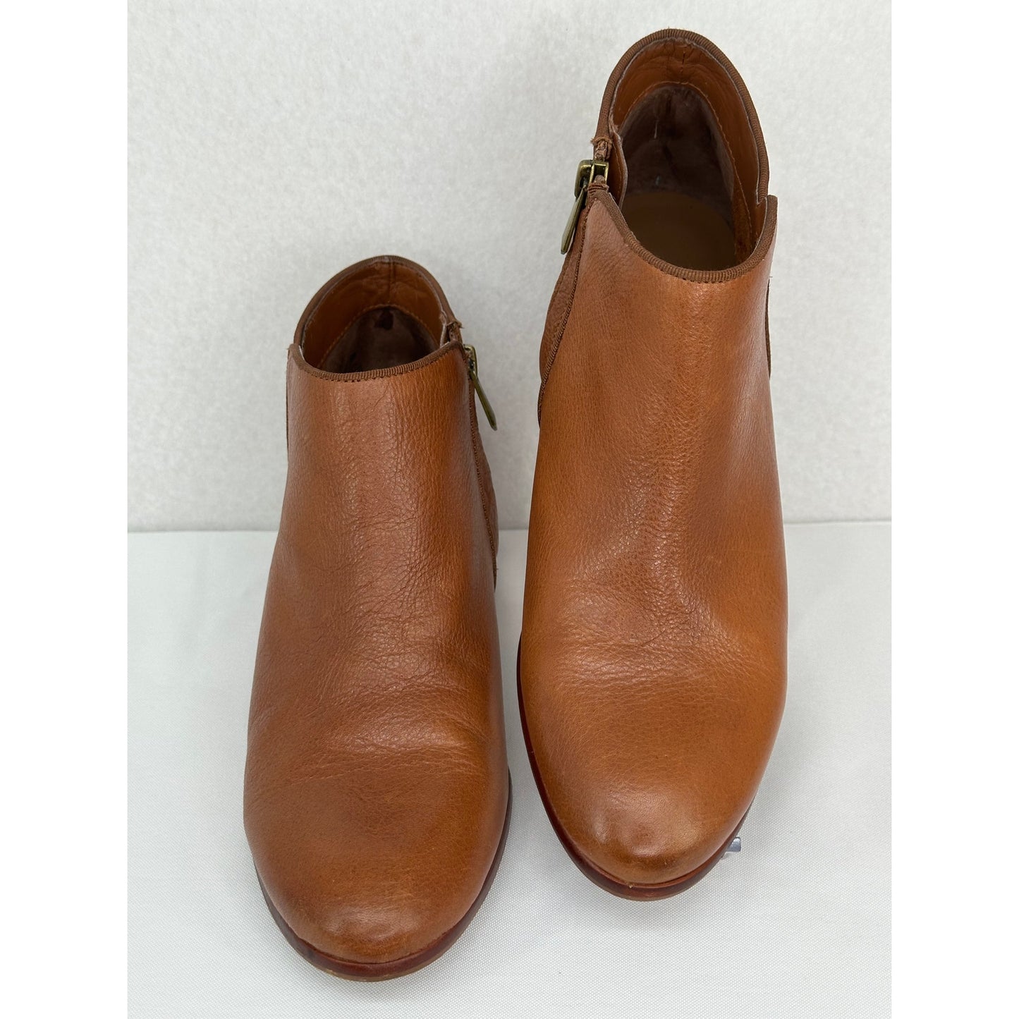 Sam Edelman Brown Leather Petty Low Ankle Boots 7M