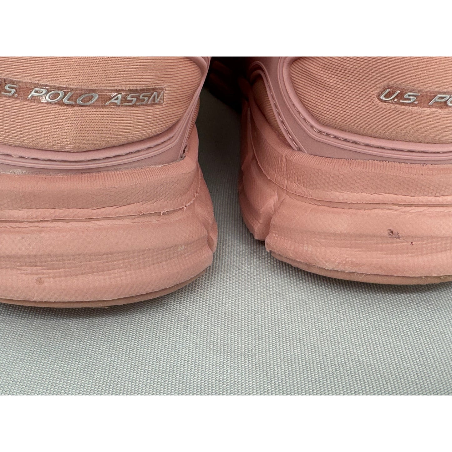 U.S. POLO ASSN Light Pink Sneakers Barbiecore Bubblegum Classic Athletic 7M