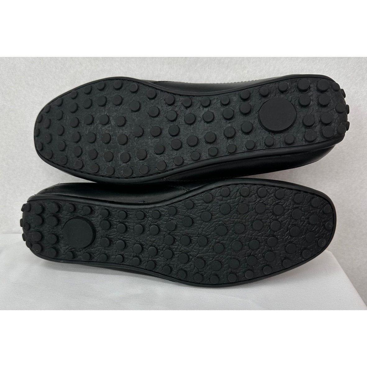 Florsheim Throttle Driver Leather Round Moc Toe Rubber Sole Loafers 10.5M
