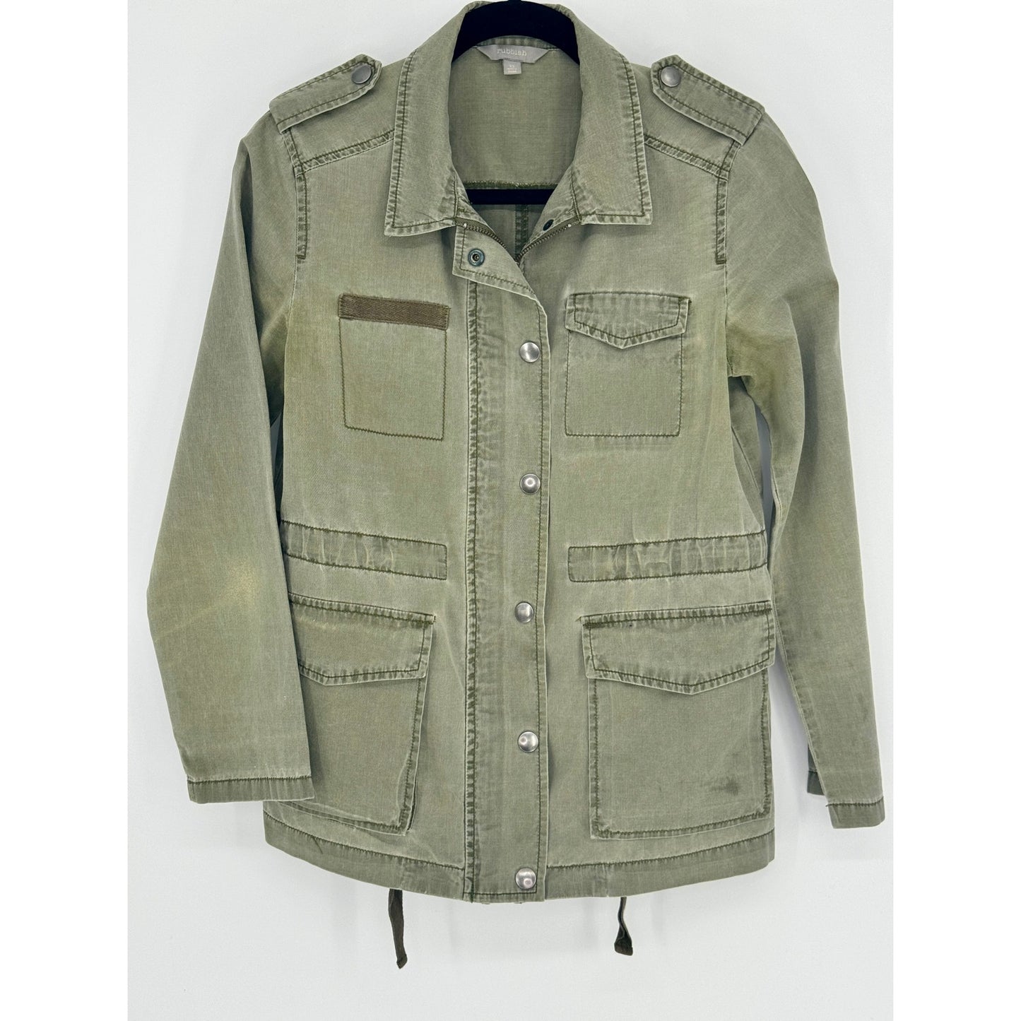 Rubbish - Green Military Style Jacket size XS