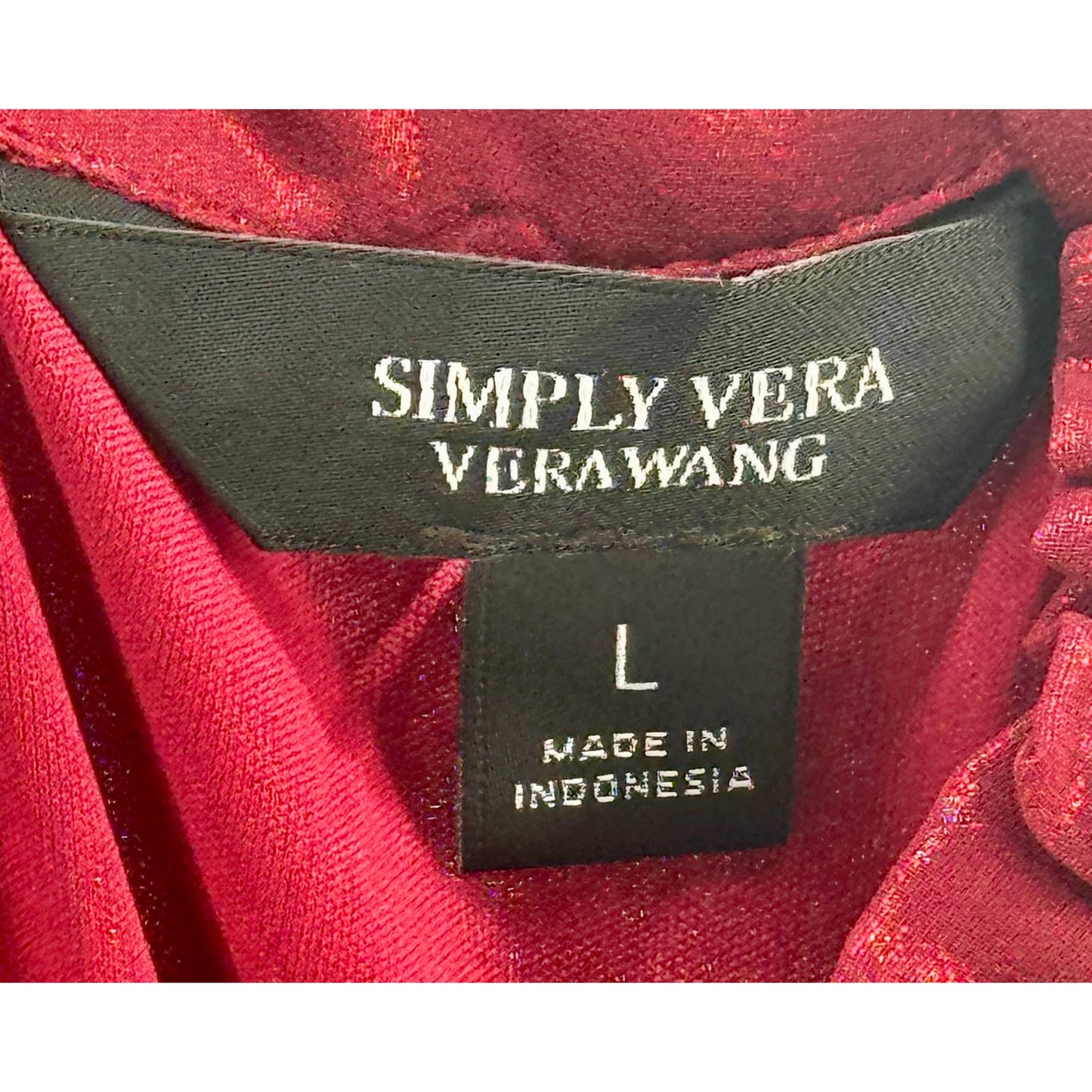 Simply Vera Shimmer Christmas New Year Holiday Semi Formal Party Dress Size L