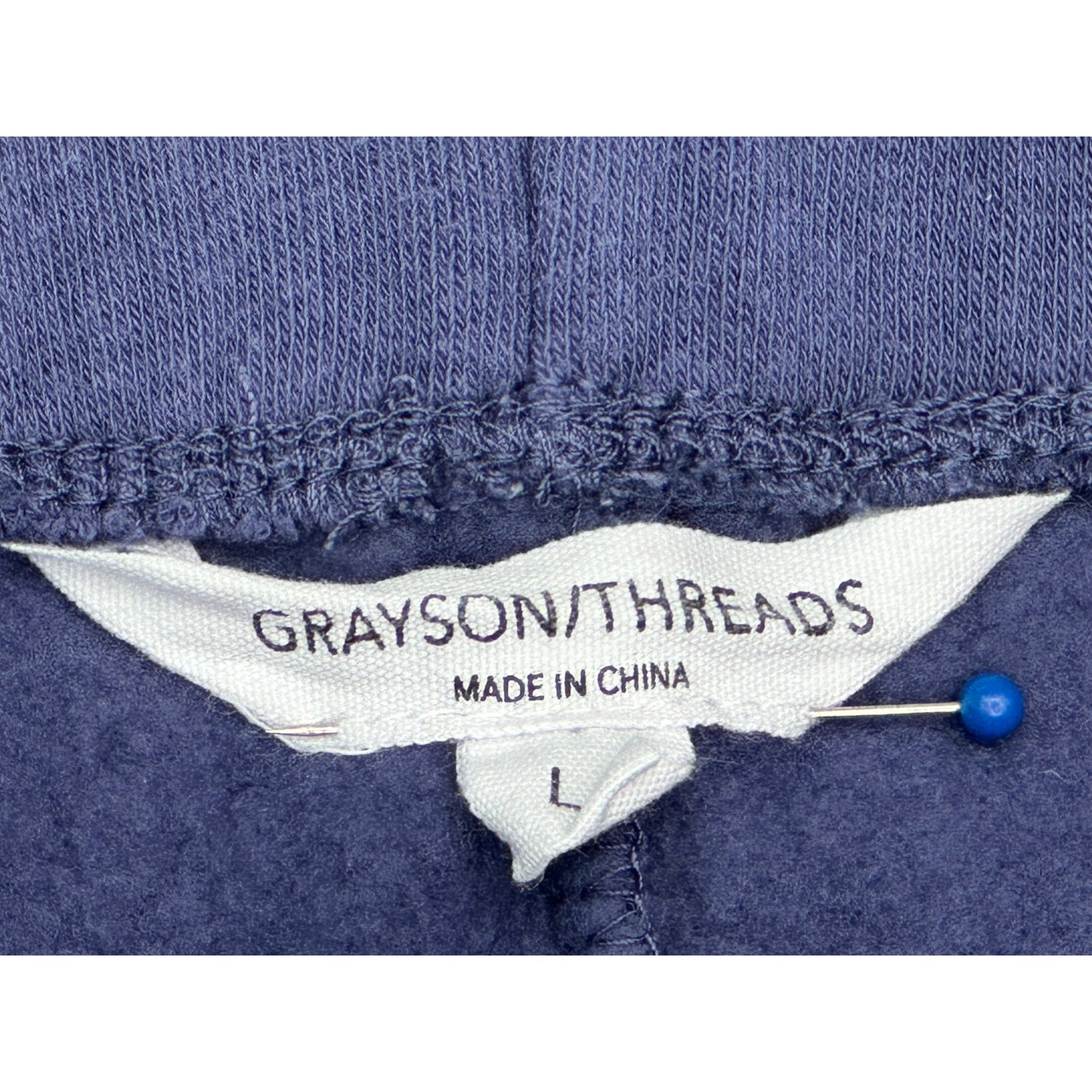 Grayson/Threads Blue USA Sweat Shorts w/ pockets L
