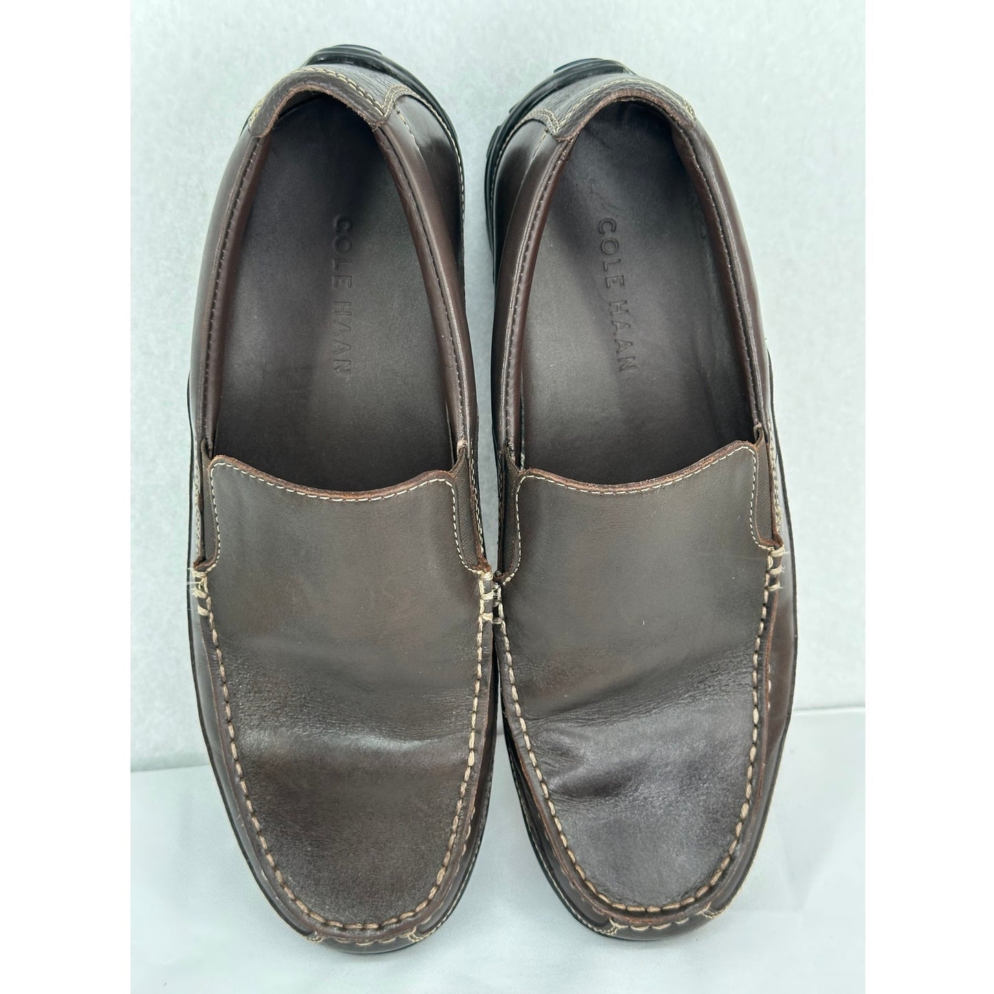 Cole Haan Tucker Venetian Leather Loafers Dark Brown Casual Slip On 9M