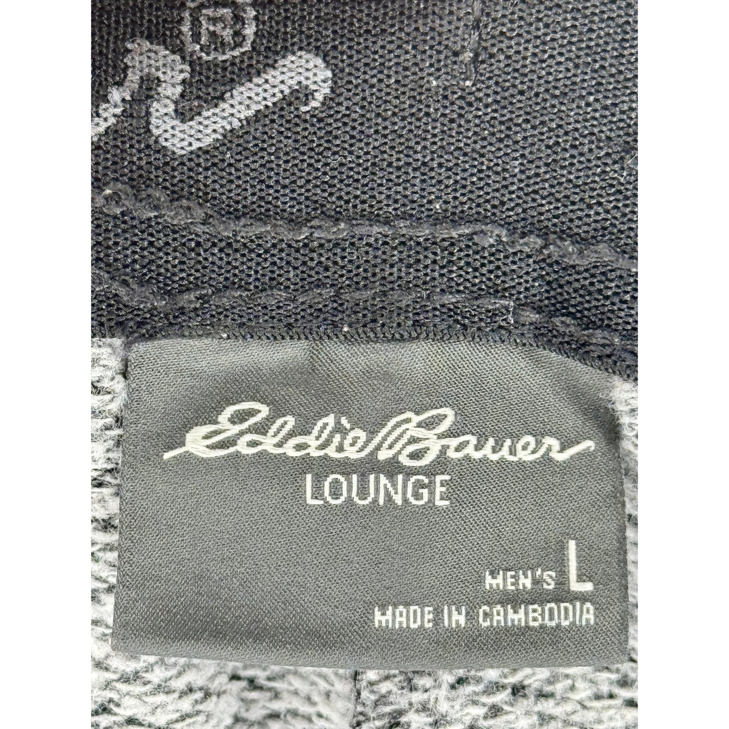 Eddie Bauer Lounge Sweatpants Elastic Waist with Drawstring Pockets Dark Gray L