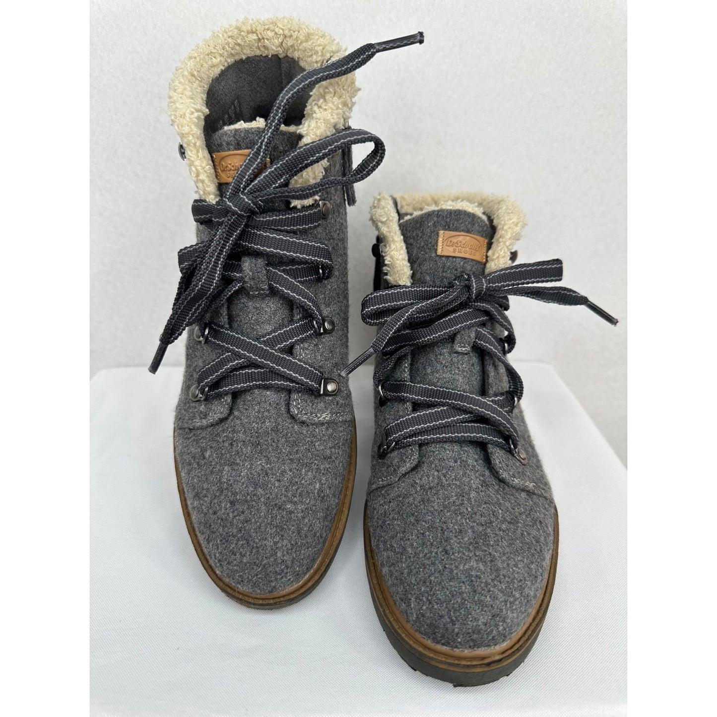 Dr Scholl's Love To Charcoal Gray Waterproof Lace up Hiking Boots 8M