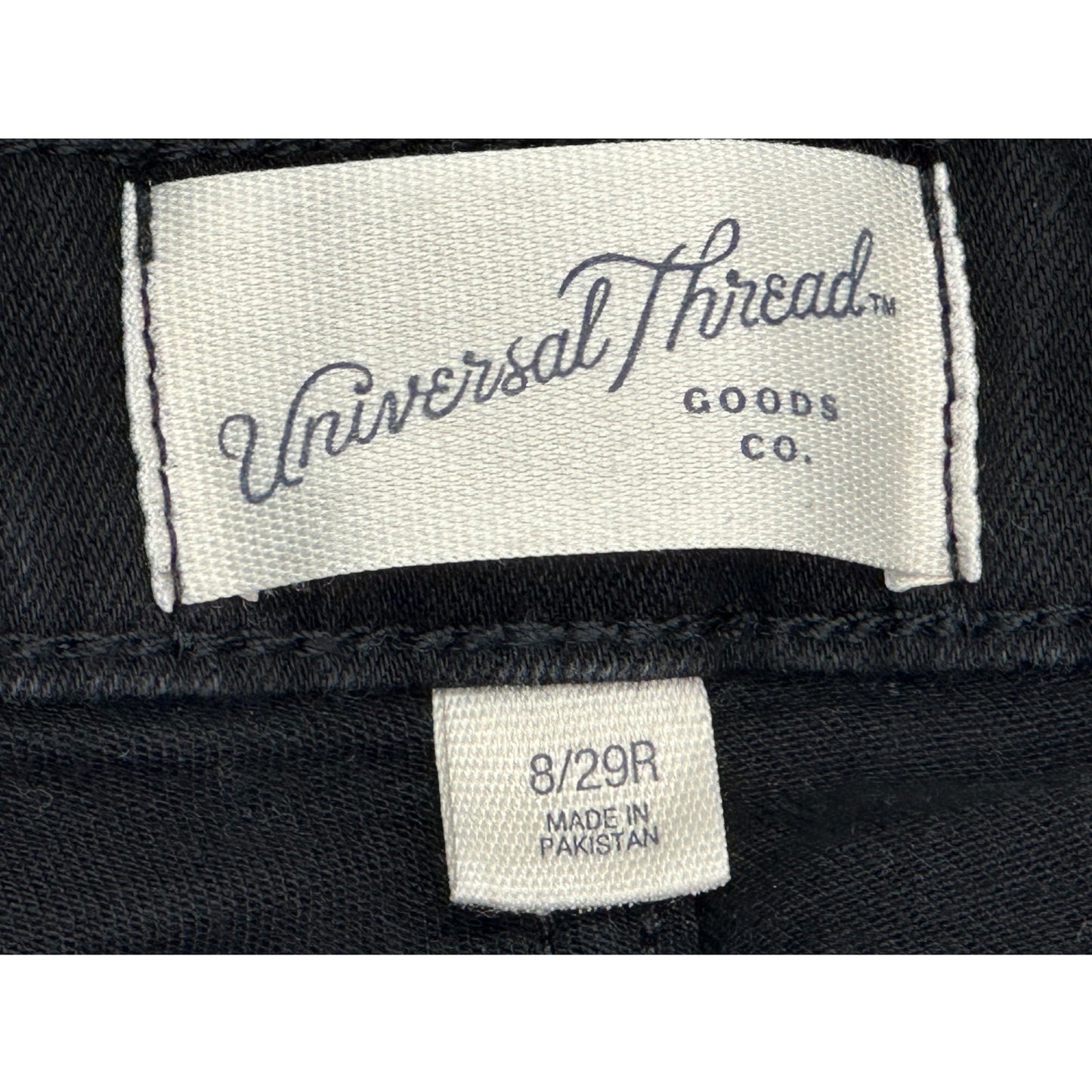 Universal Threads Black Jean Cuff Shorts 8/29R