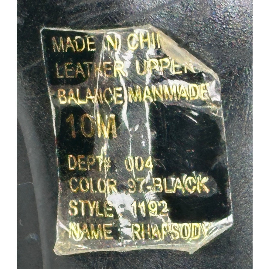 Bakers Rhapsody Heel Ankle Boots Black Leather 10M