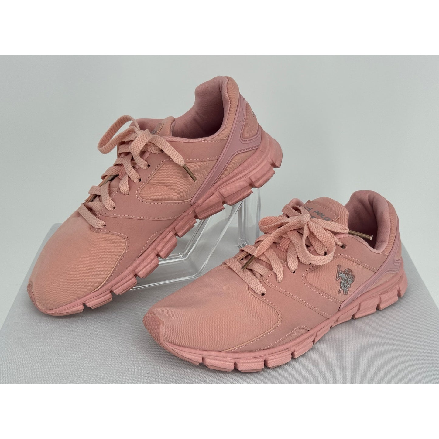 U.S. POLO ASSN Light Pink Sneakers Barbiecore Bubblegum Classic Athletic 7M
