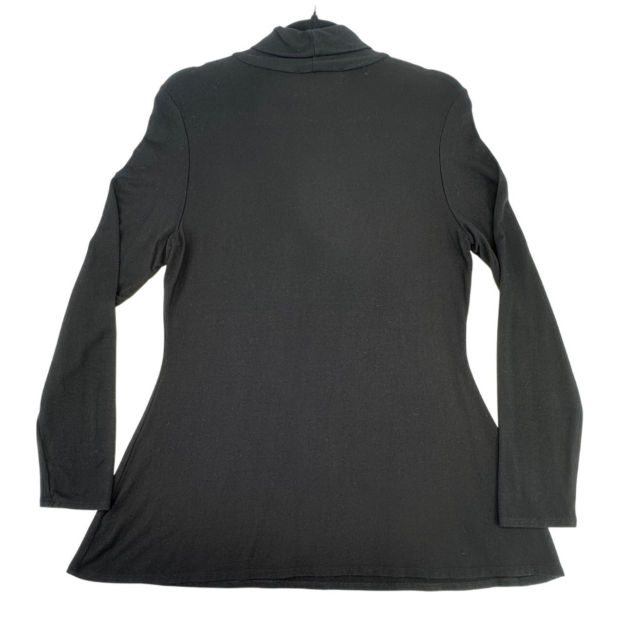 Boston Proper Black Ruched Long sleeve Turtleneck L