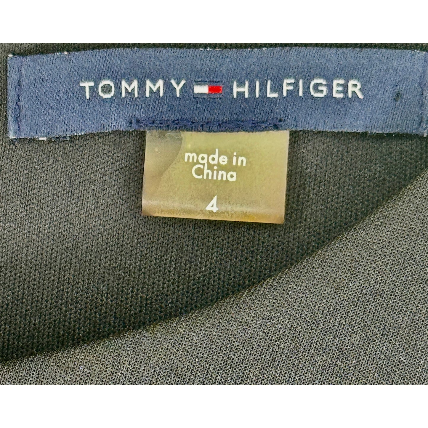 NWT Tommy Hilfiger Black Sleeveless Dress with Black/gold buttons Size 4