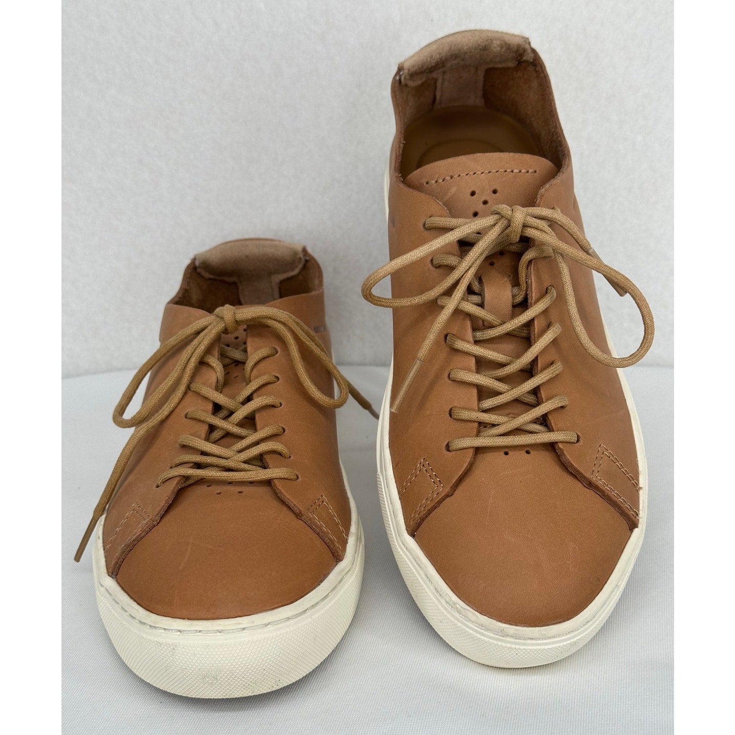 Lacoste L.12.12 118 Unlined Camel Brown Leather Casual Sneakers 7