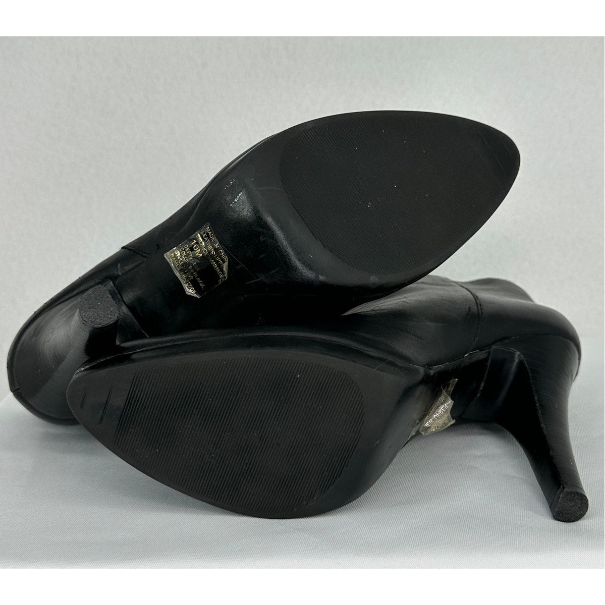 Bakers Rhapsody Heel Ankle Boots Black Leather 10M