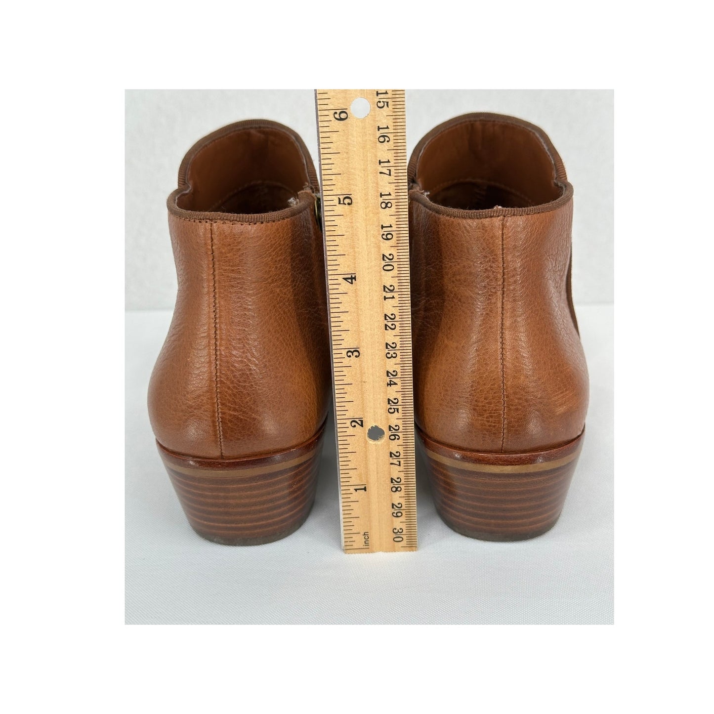 Sam Edelman Brown Leather Petty Low Ankle Boots 7M