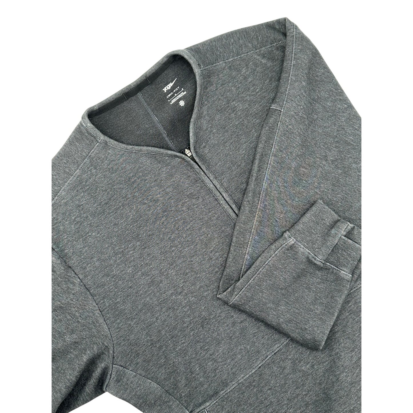 Nike Yoga Dri-Fit 1/2 Zip Training Crew Sweatshirt DD2186-010 Mens L