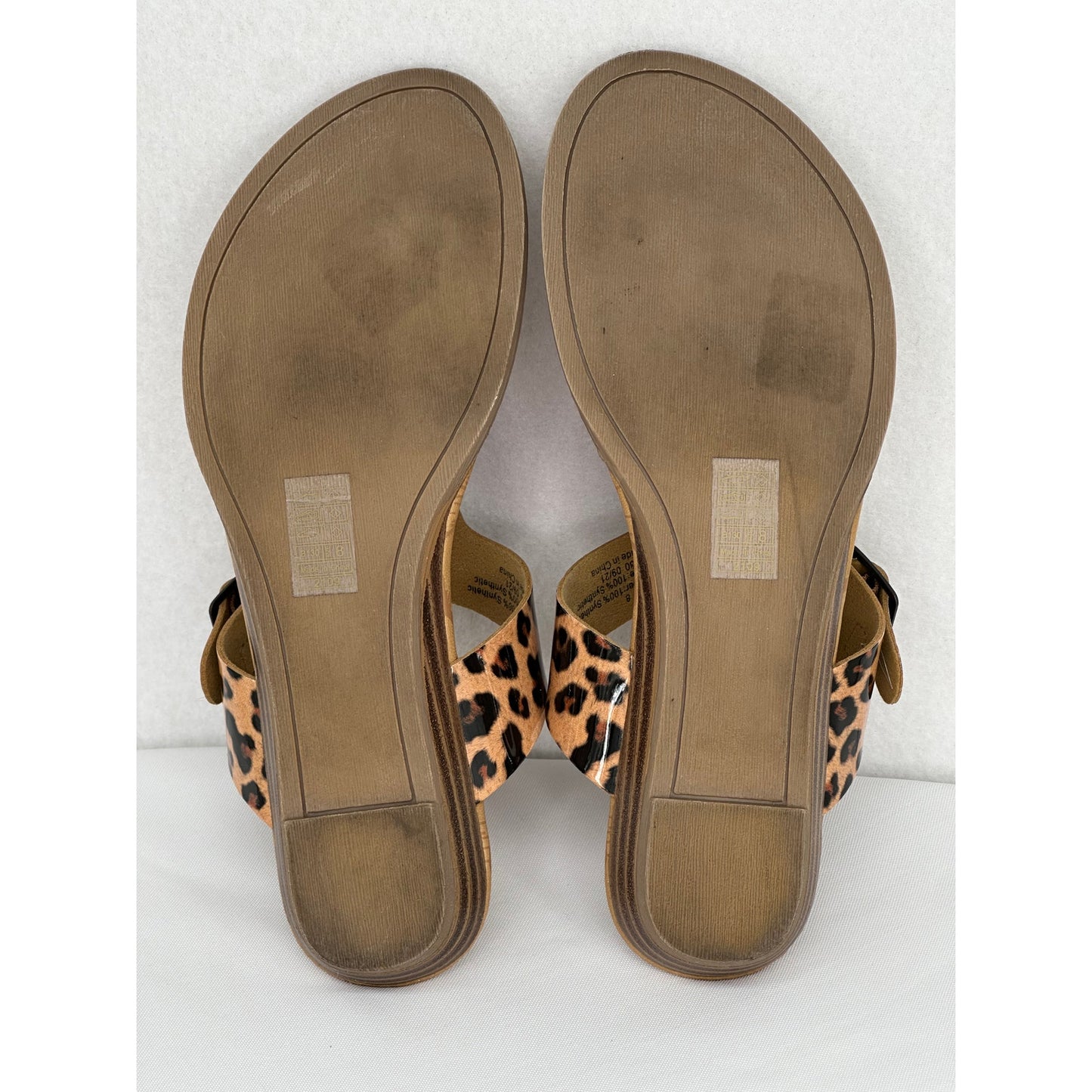 Blowfish Barro Ladies Leopard Adjustable Strap Sandals Size 8