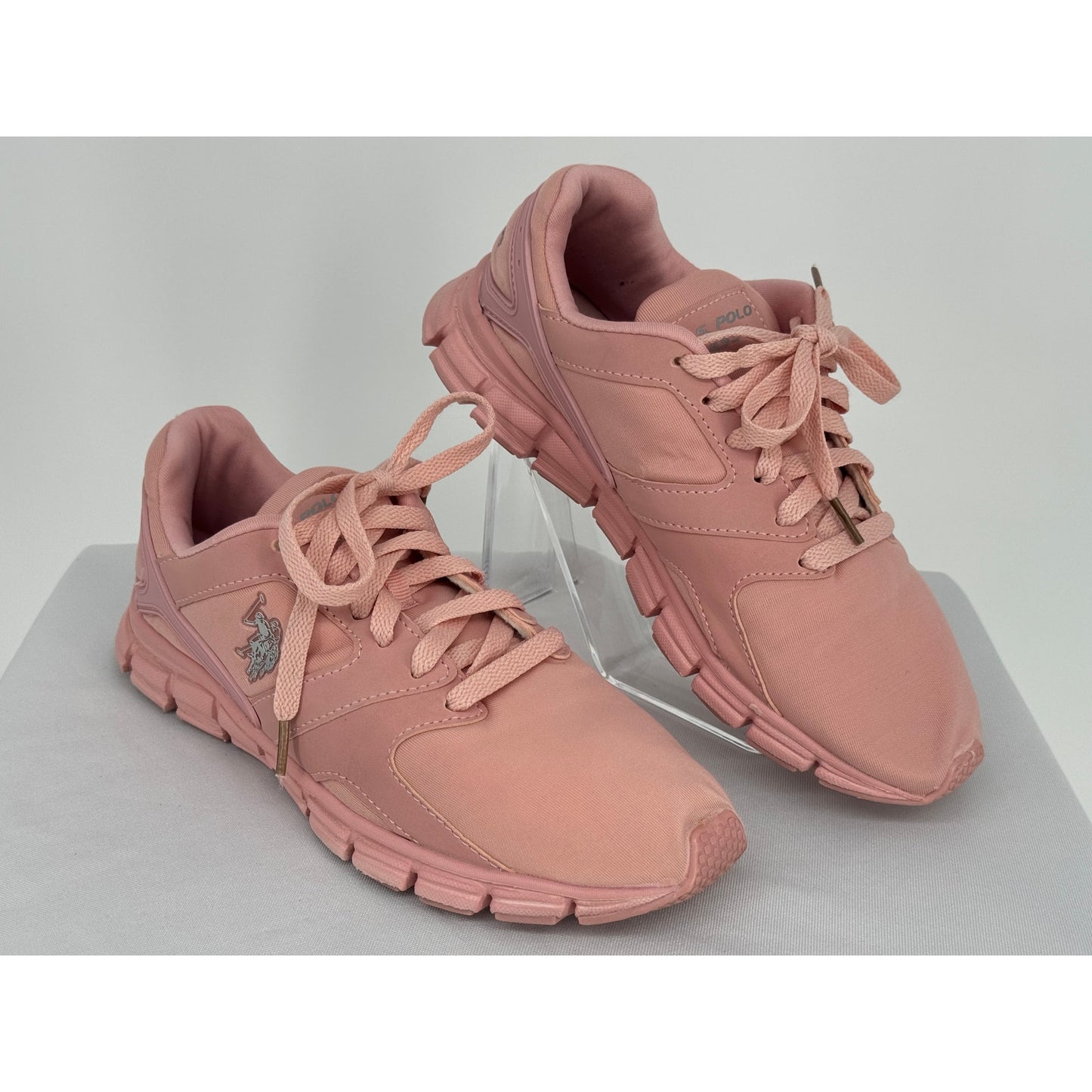U.S. POLO ASSN Light Pink Sneakers Barbiecore Bubblegum Classic Athletic 7M