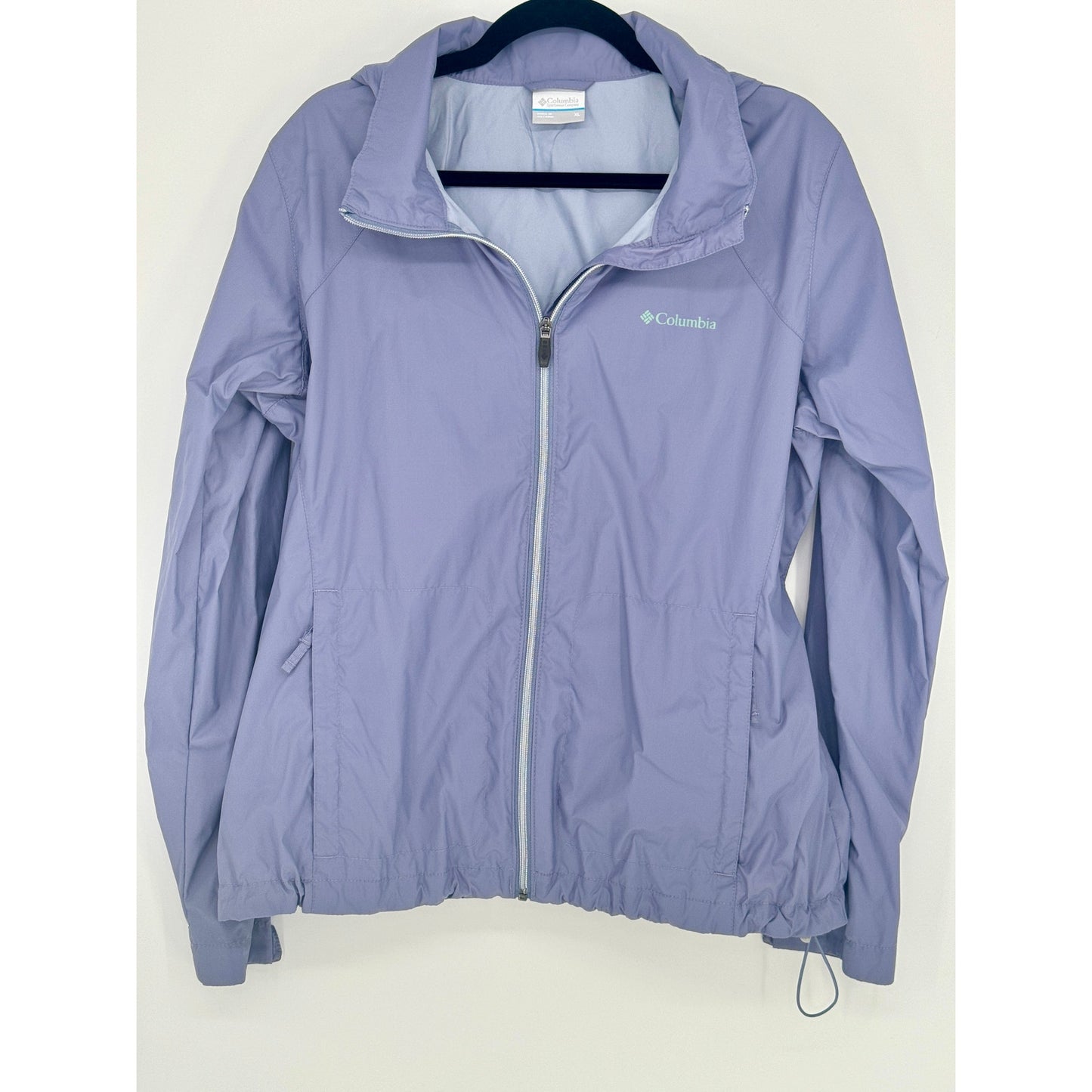 Columbia Hooded Windbreaker Periwinkle XL Jacket