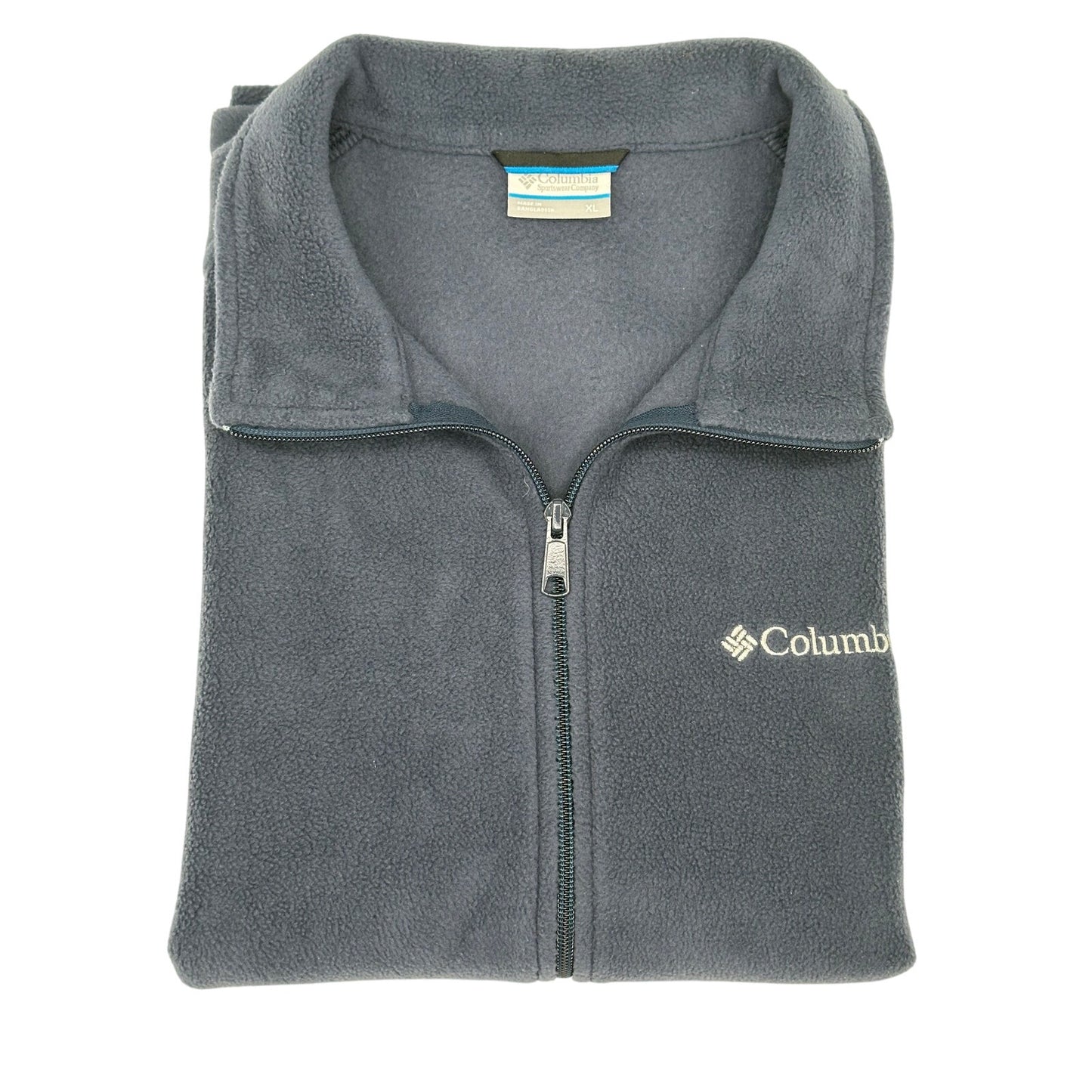 Columbia Mens Cathedral Peak II Fleece Sleeveless Vest Navy Blue XL