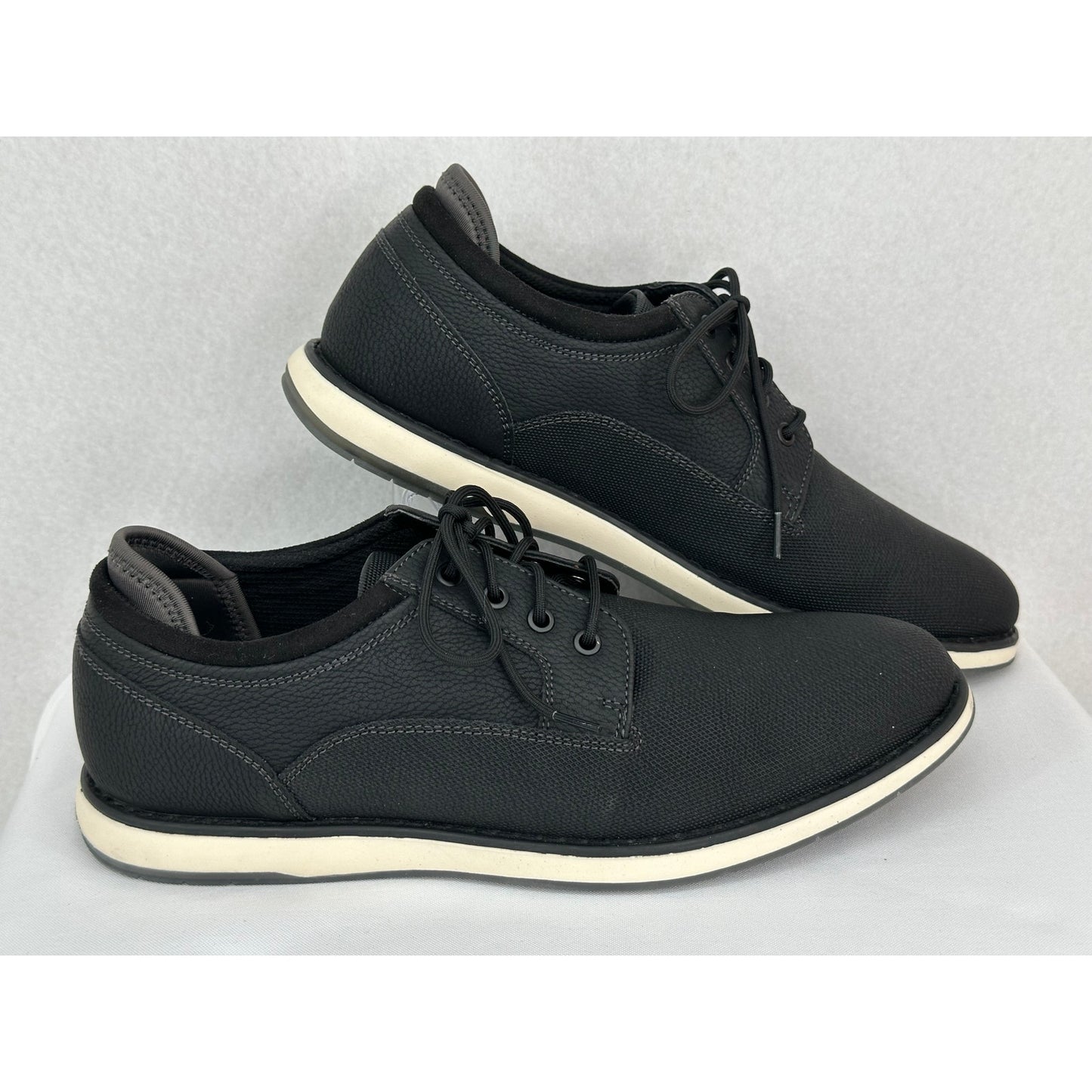 Aldo Luca Black Derby Casual Round Toe Lace Up Sneaker Shoes 9