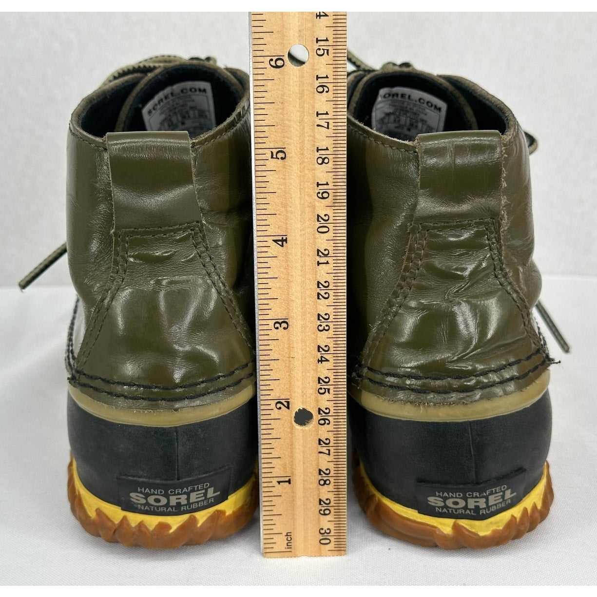 Sorel NWOT Green Black Out and About Waterproof  Duck Boots Fall Winter 7.5