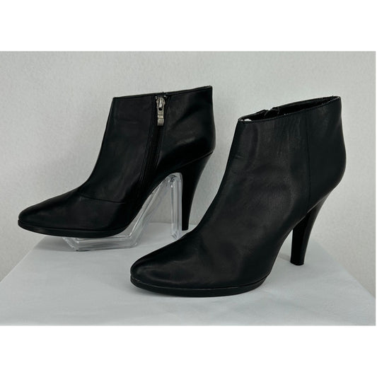Bakers Rhapsody Heel Ankle Boots Black Leather 10M