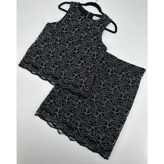 Elle 2 Piece Set - Skirt and Sleeveless Top - Business Office Party M (10)