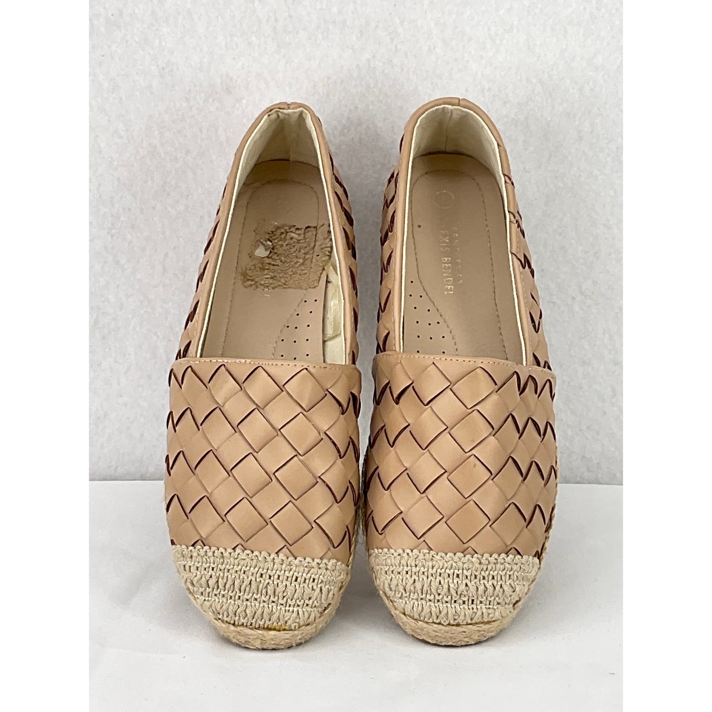 Alexis Bendel Khali Tan Woven Espadrilles Flats Slip On 7.5W