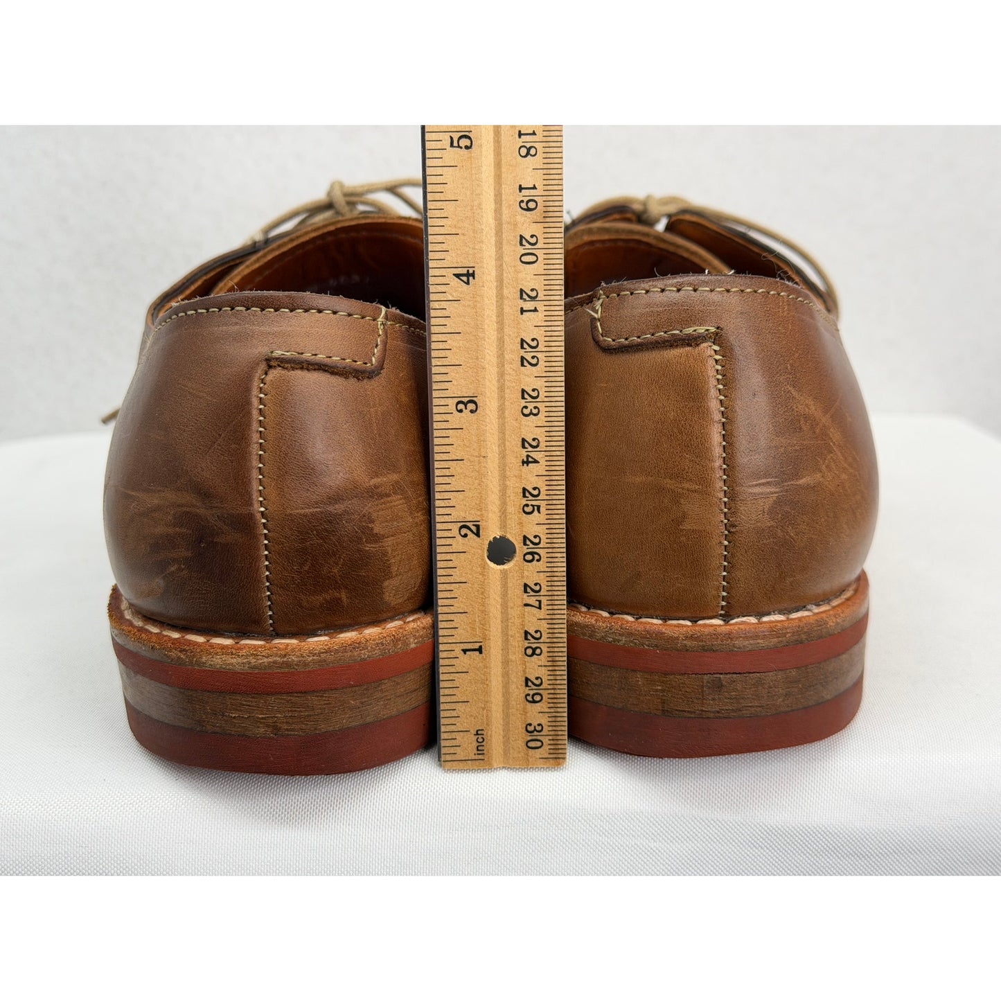 Allen Edmonds Cap Toe Derby Oak Street Brown Leather Dainite Rubber Soles 9.5